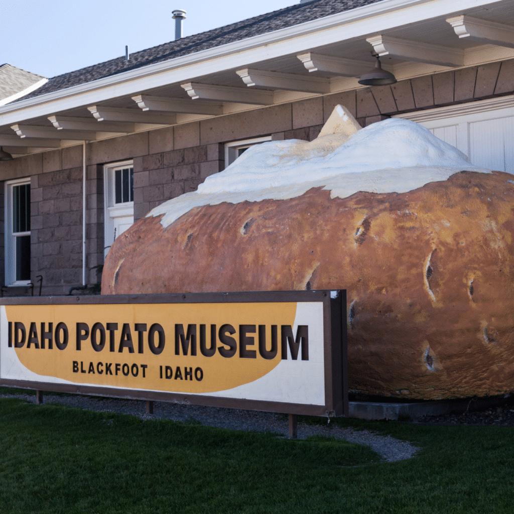 Image of the entrance to the Idaho Potato Museum in Blackfoot Idaho