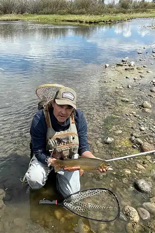 Image of John Fly Fishing on the southfork of the snake river