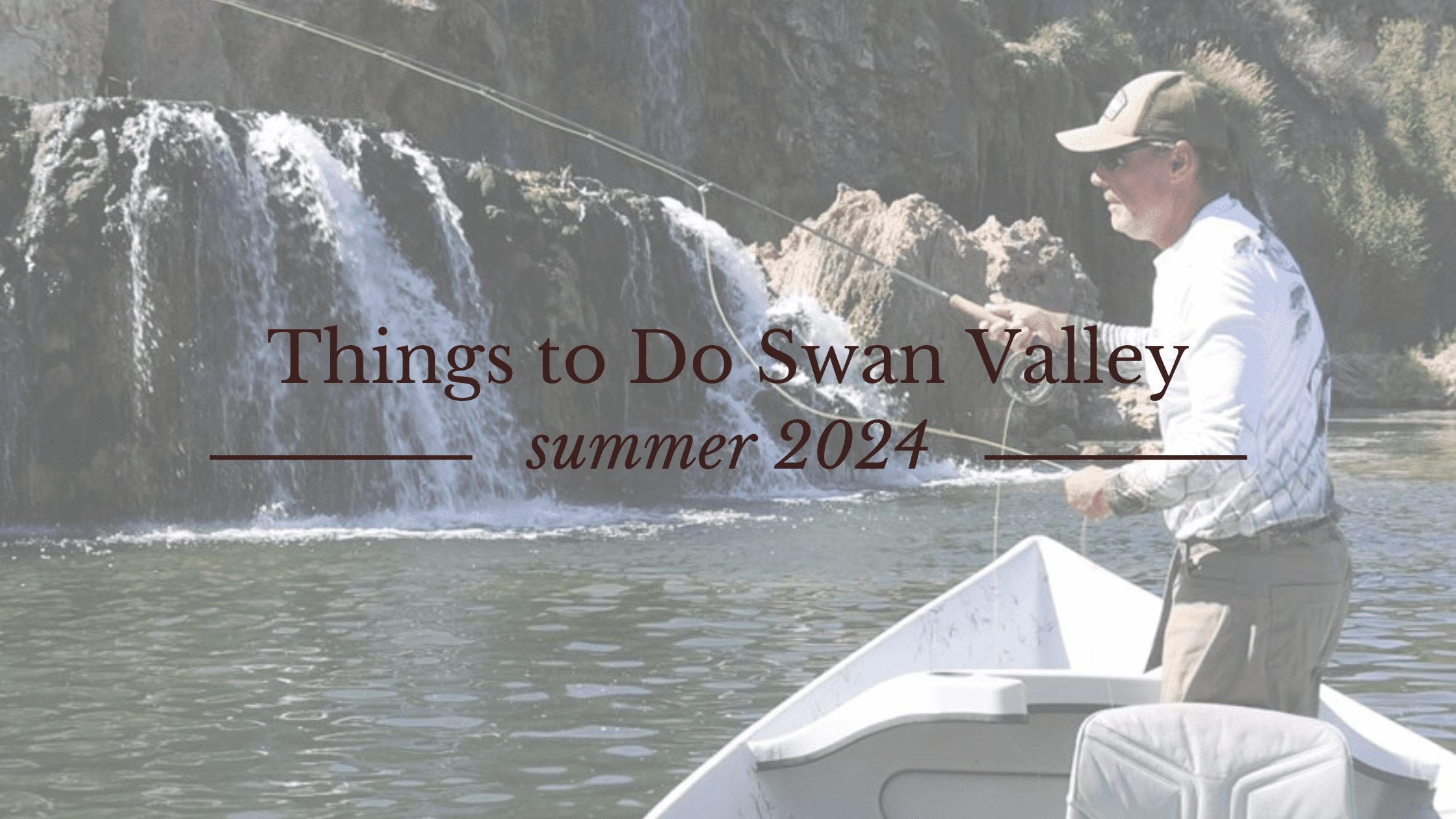 Image of fly fisherman in Hyde Drift Boat on Southfork of the Snake River